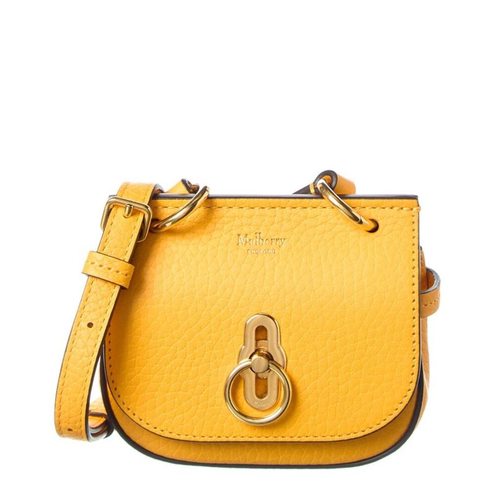 Mulberry Amberly Micro Yellow Leather Shoulder Bag
